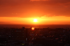 夕日