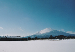 ある冬の日の岩手山