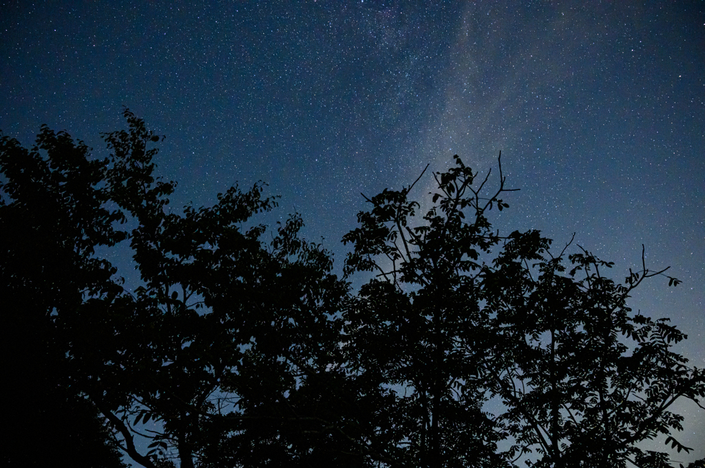 星空へ伸びる