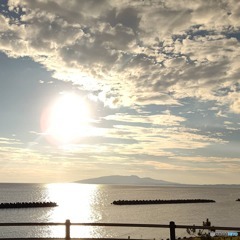 日本海の夕陽