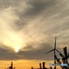 男鹿半島のの夕陽