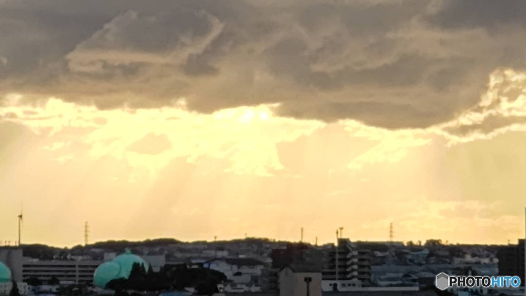 I夕陽が沈む
