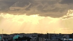I夕陽が沈む