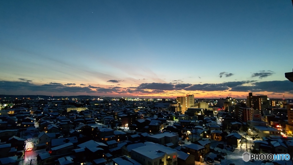 久し振りの夕陽