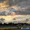 さんぽ道の夕焼け