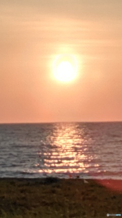 日本海の夕陽