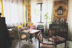 ゲストハウスのロビー