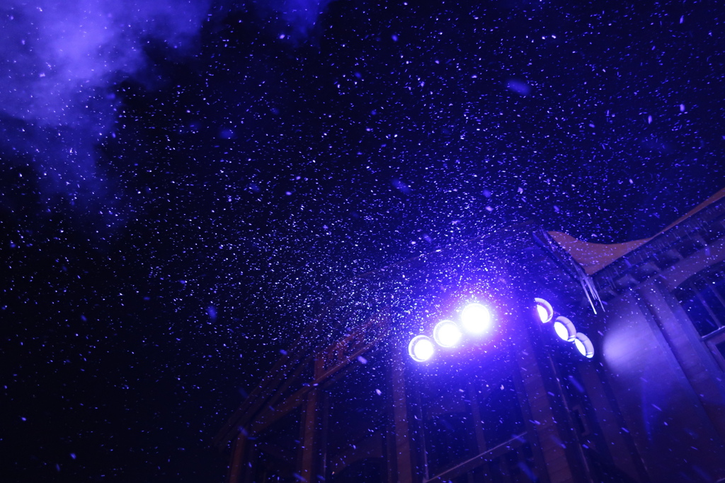雪の銀河