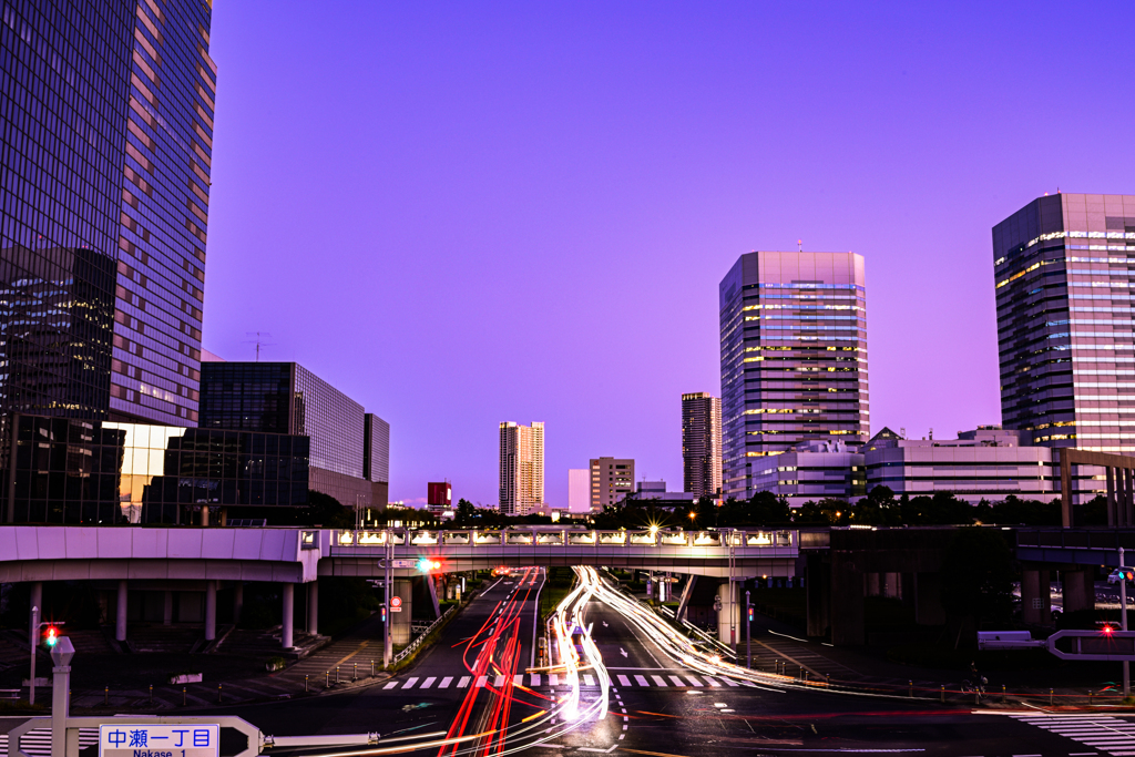 夕景の幕張