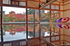 宝徳寺　床もみじ