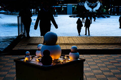 テレビ塔の雪だるま