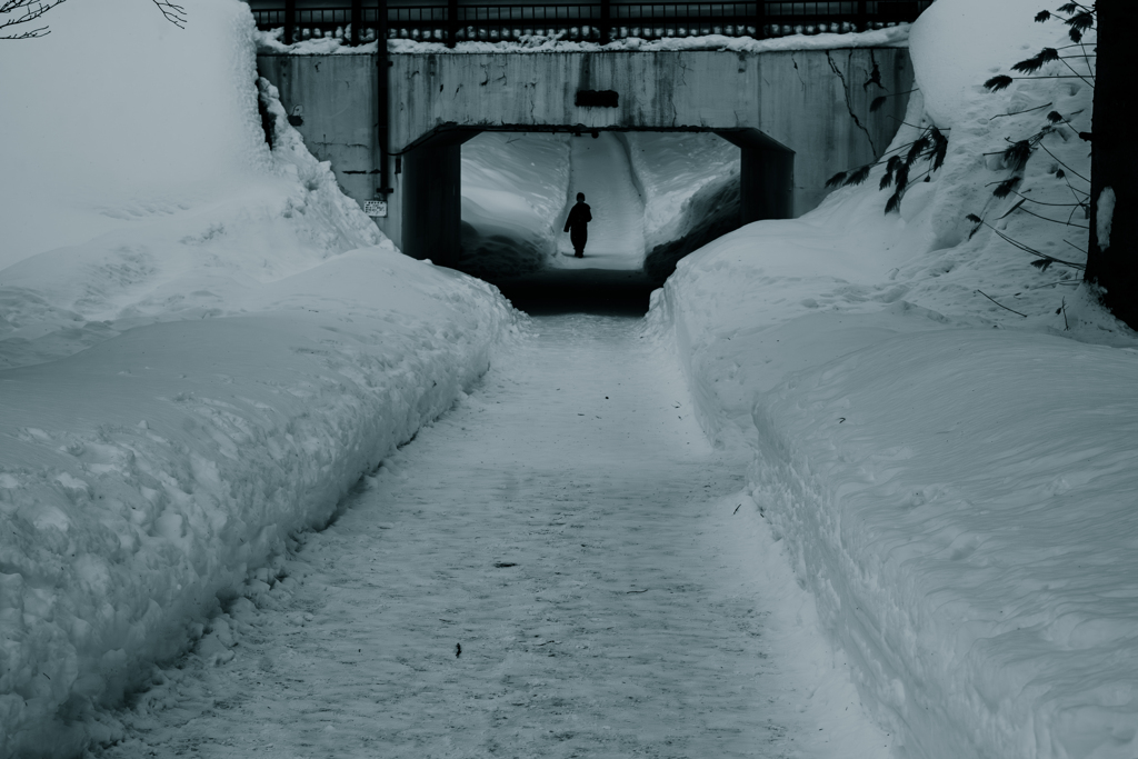 彼女は上がって来る