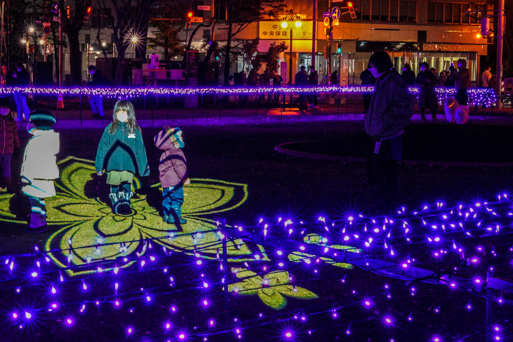 光の中の子供たち