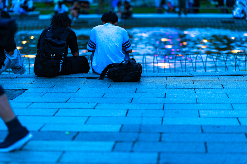 大通公園午後６時半