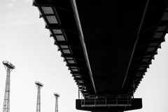 平和駅に通じる跨線橋