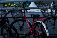 赤い自転車