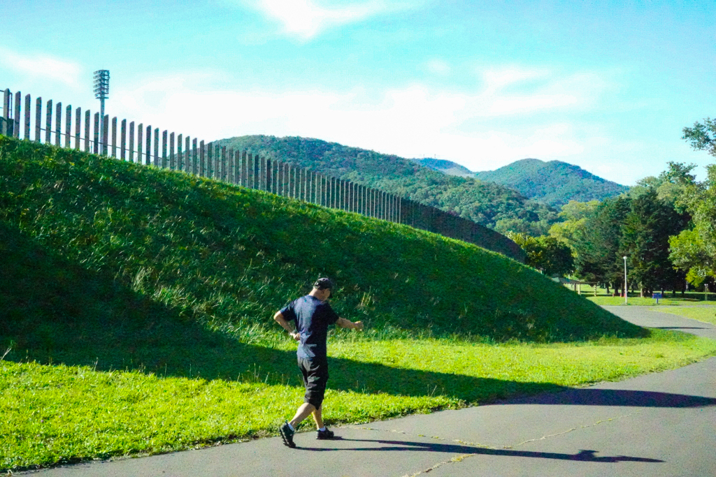 真駒内公園のランナー１