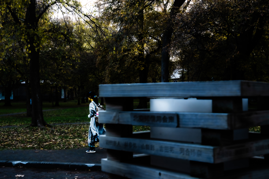 北大構内の女の子