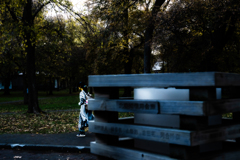 北大構内の女の子