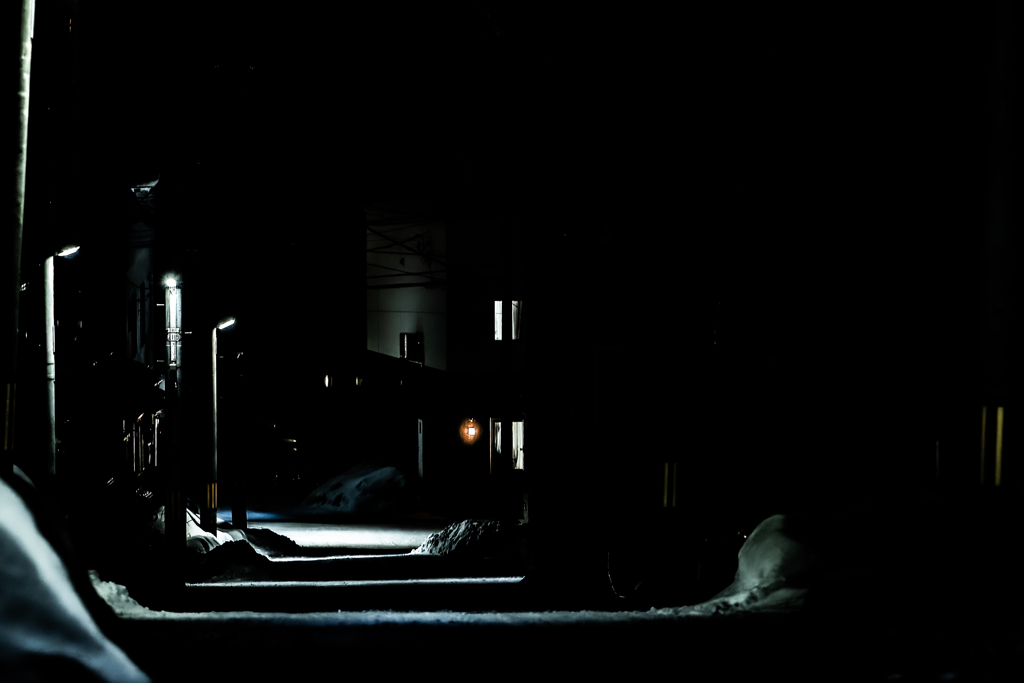 冬の街にとばりは下りた