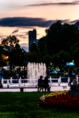 大通公園午後７時