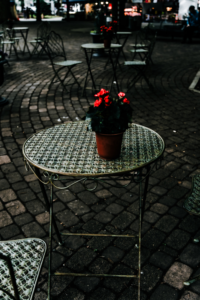 野外ステージ会場準備中