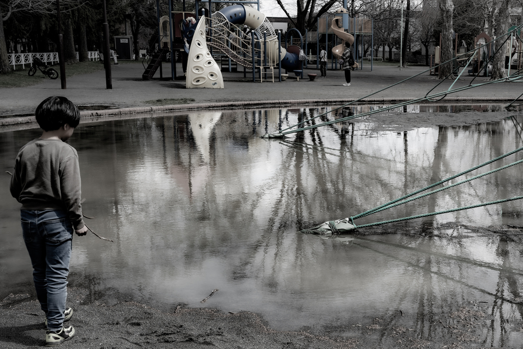 大きな水たまり