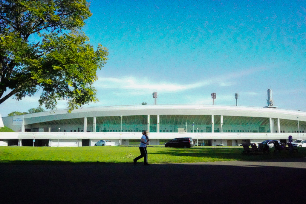 真駒内公園のランナー２