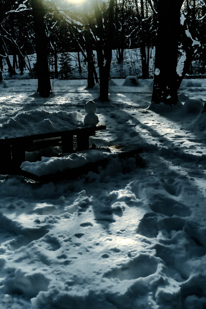 小さな雪だるま