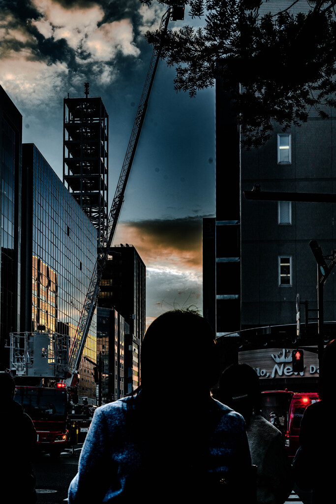 ハシゴが伸びる