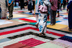 パッチワークの床はナイスです