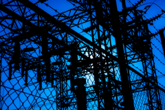 鉄工所の変電施設