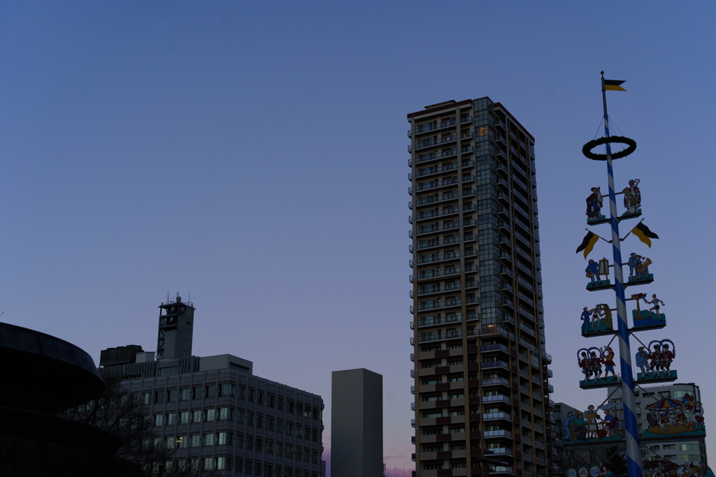 夕刻の大通公園
