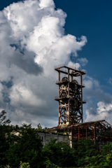 旧奔別炭鉱（ぽんべつたんこう）立坑櫓