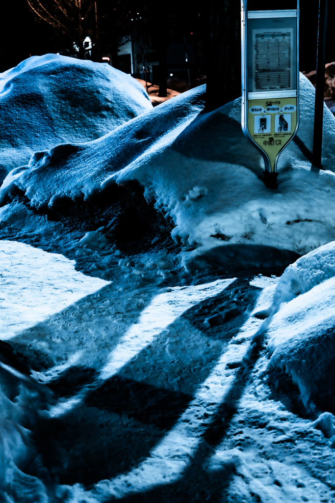 冬の停留所