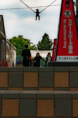 スケボーは禁止します