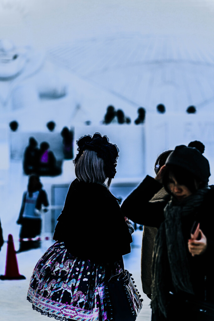 スカートたくましく