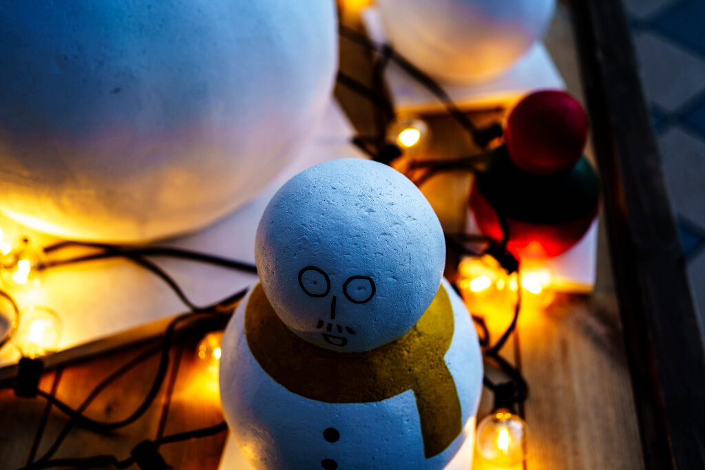 ヒゲの雪だるま