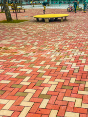 街中のボーダー