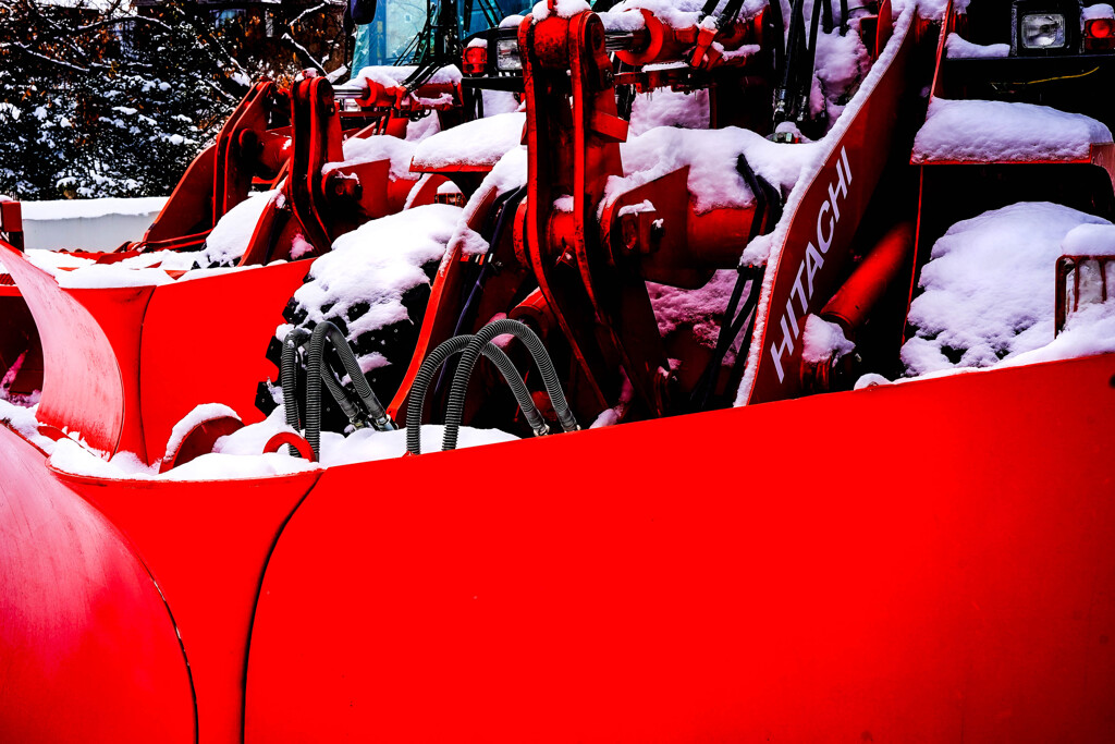 除雪ドーザたち