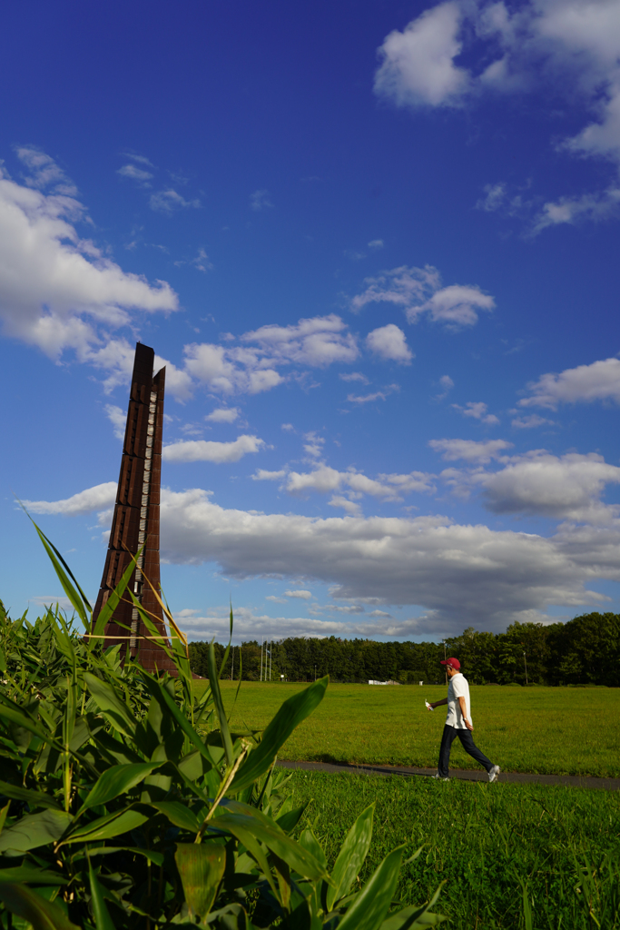 １００年記念塔の撮影を終えて