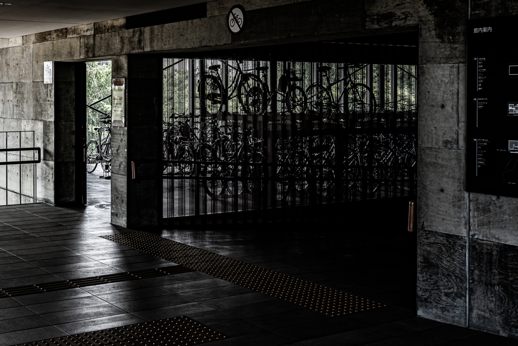岩見沢駅の自転車置き場