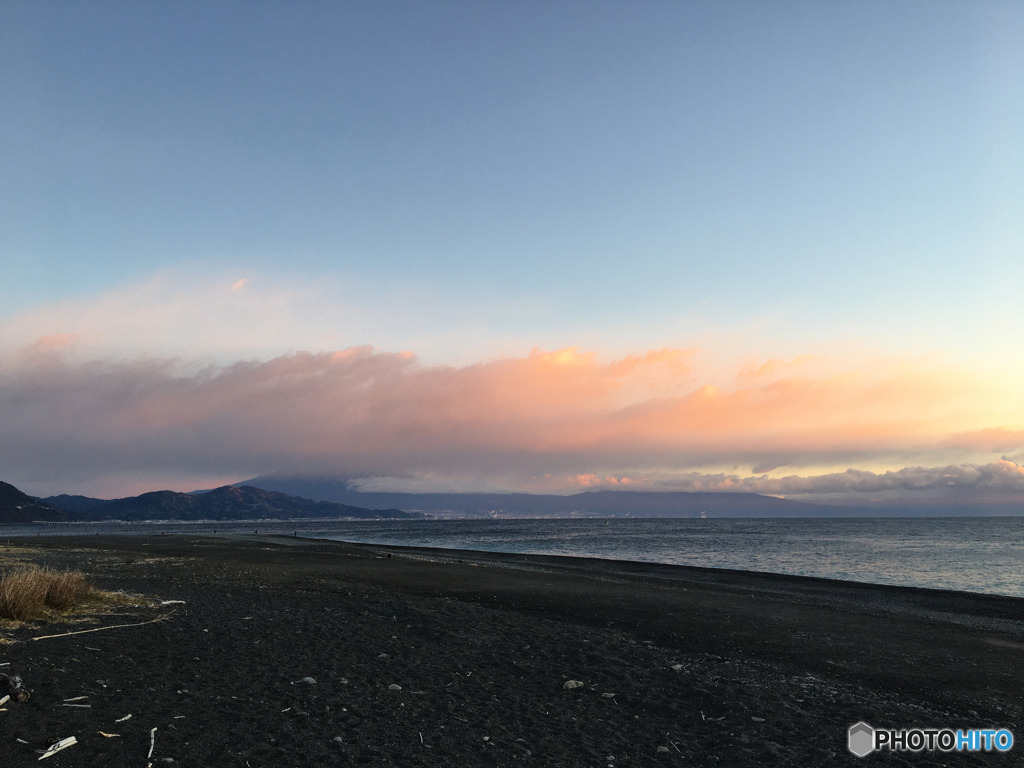 2021年・大晦日の日の日の出前の富士山