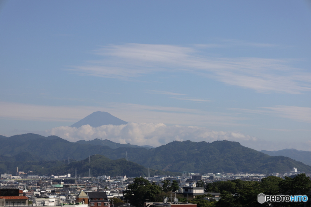 10月9日の富士山と空
