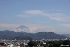 10月9日の富士山と空
