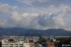12月25日の富士山（ちょっとだけ見える）