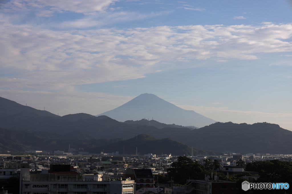 今朝の富士山