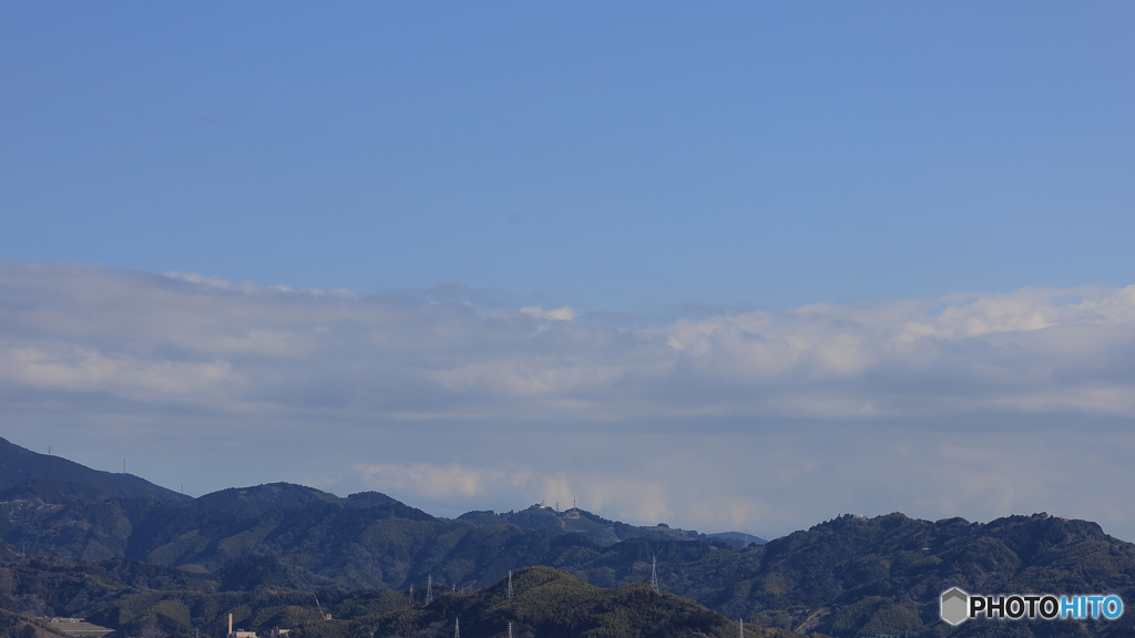 2月24日の富士山（は雲の向こう）