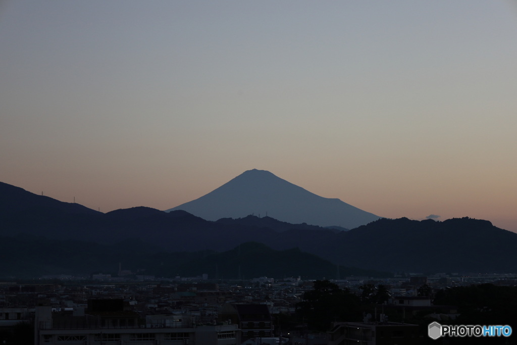 今朝の富士山（10月3日・早朝）