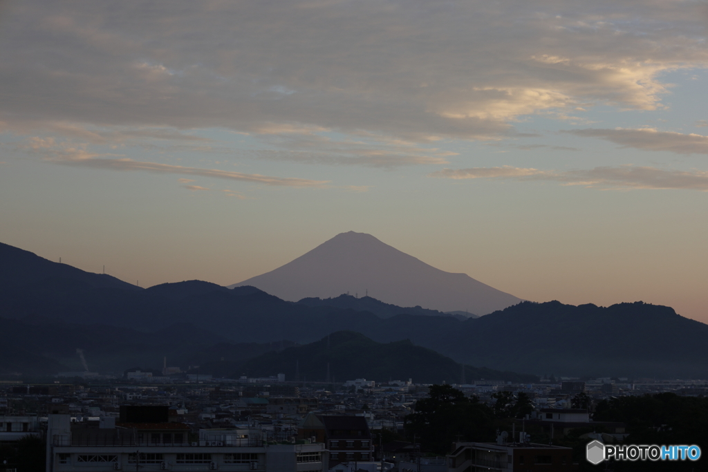 今日の富士山（10月8日・早朝）
